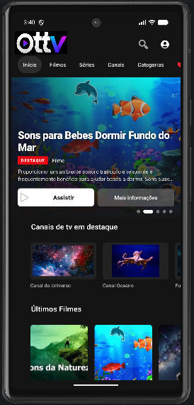 App de celular com a marca do provedor
